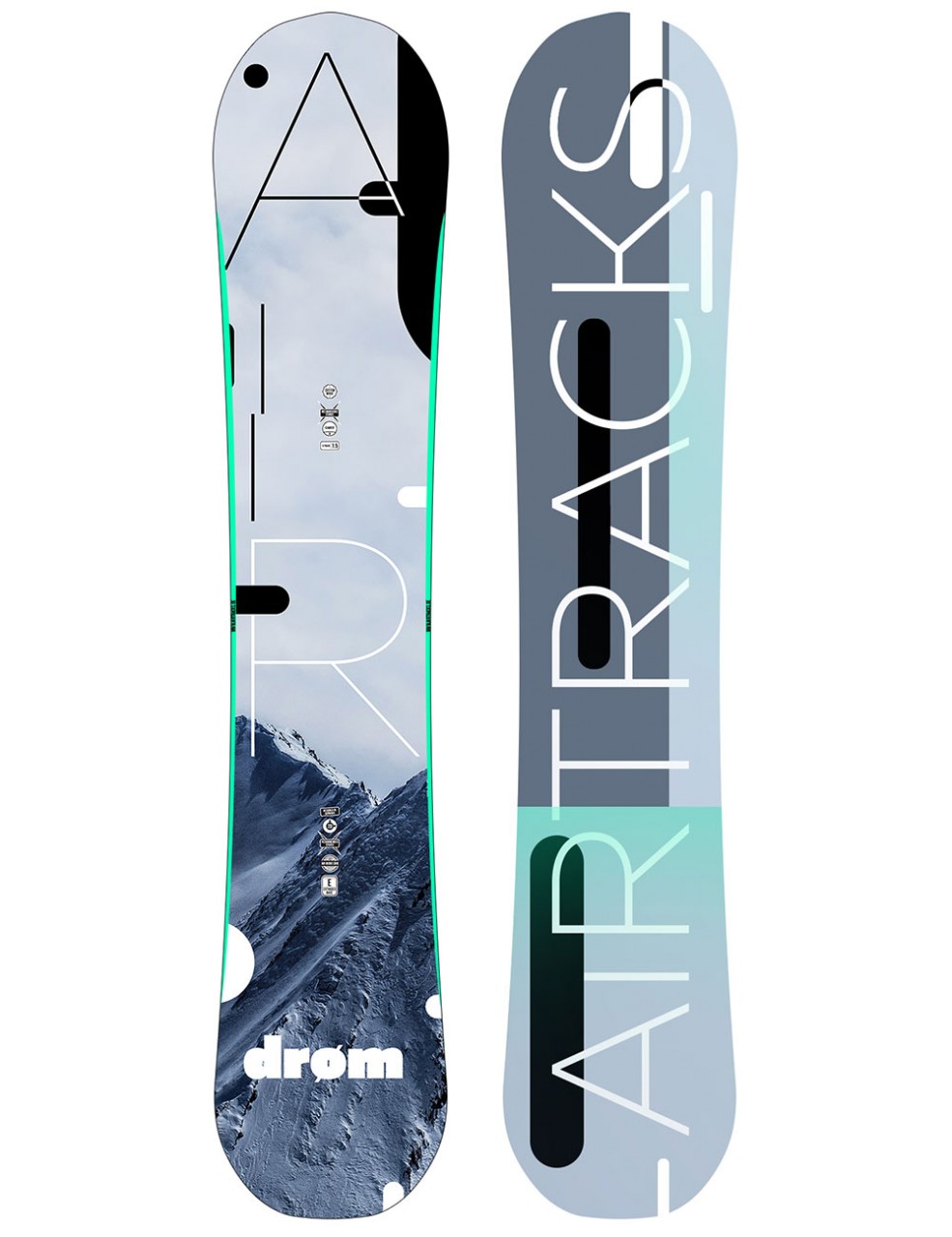 Snowboard Set AIRTRACKS Eight Rocker+Bindung Star oder Master+Bag/150 155 160 cm 